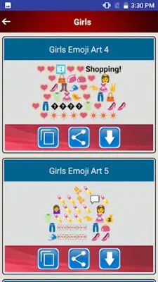 Share Cool Emoji Arts Designs android App screenshot 9